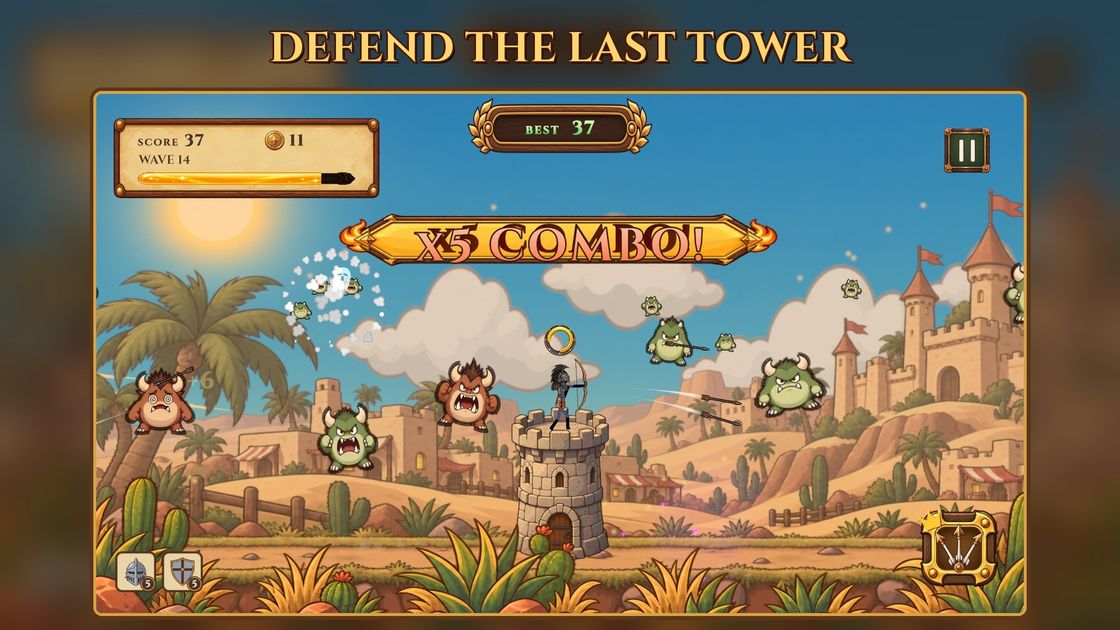 Defend the last tower against waves of monsters